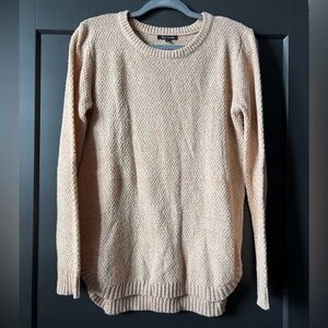 Pink Clover Textured Peachy Cream Sweater